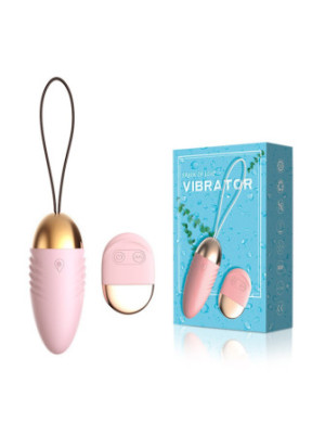 Oeuf  vibrant rose avec télécommande à piles  - TOD-083PNK